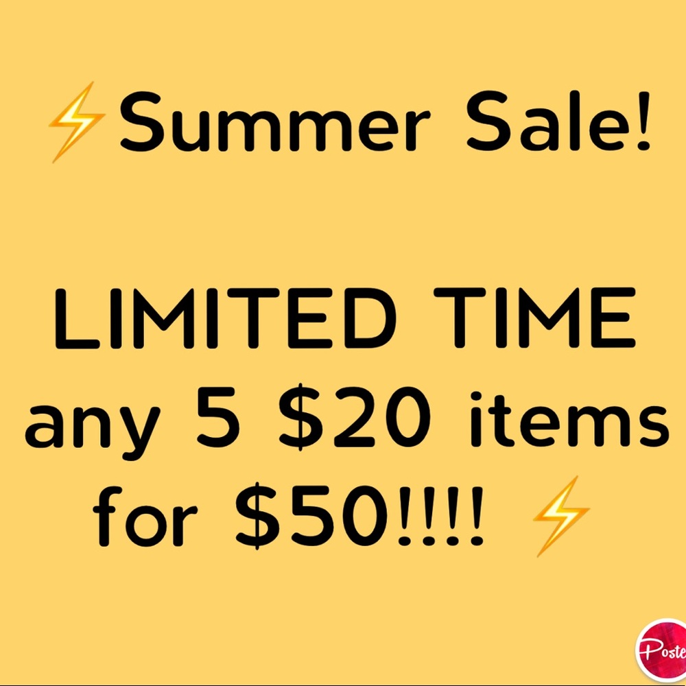 SUMMER SALE!!! LIMITED TIME!!⚡️